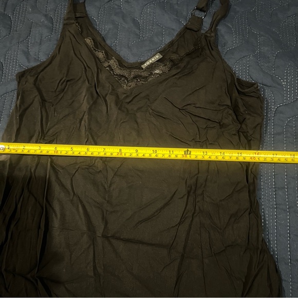 Torrid Sophie Black Ruched Cami Tank Top | Size 0 (L/XL) | Rayon Stretch - Picture 13 of 14